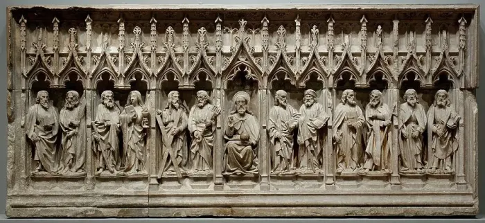 Framed Print : Christ and the Twelve Disciples, between c.1450 and c.1500. Creator: Unknown Framed Print : Christ and the Twelve Disciples, between c.1450 and c.1500. Creator: Unknown