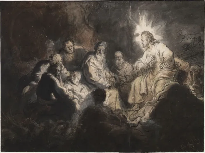 Framed Print : Christ and His Disciples in the Garden of Gethsemane, ca 1634 Framed Print : Christ and His Disciples in the Garden of Gethsemane, ca 1634
