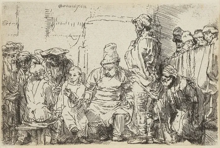 Framed Print : Christ Disputing with the Doctors, 1654. Creator: Rembrandt Harmensz van Rijn Framed Print : Christ Disputing with the Doctors, 1654. Creator: Rembrandt Harmensz van Rijn