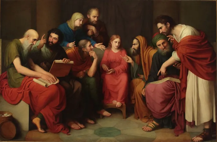 Framed Print : Christ Among the Doctors, 1812-1817. Creator: Landi, Gaspare (1756-1830) Framed Print : Christ Among the Doctors, 1812-1817. Creator: Landi, Gaspare (1756-1830)