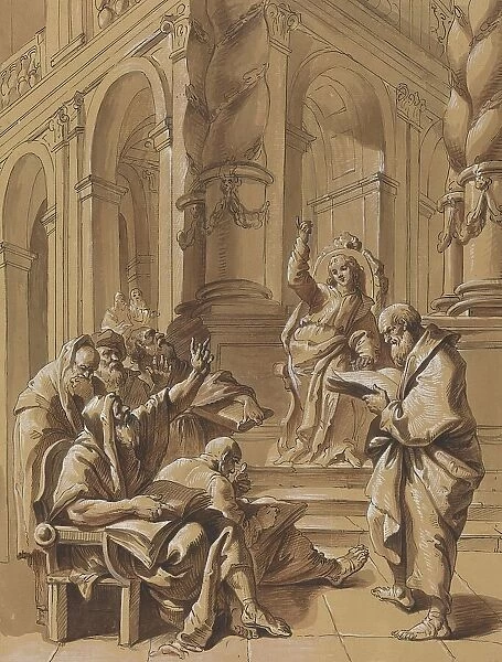 Christ among the Doctors, 18th century. Creator: Francesco Fontebasso