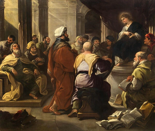 Christ among the Doctors, ca 1665. Creator: Giordano, Luca (1632-1705)