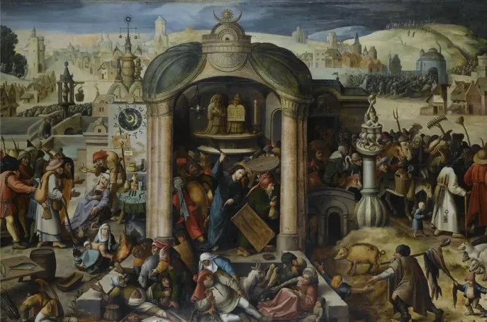 Framed Print : Christ Driving the Money Changers from the Temple Framed Print : Christ Driving the Money Changers from the Temple