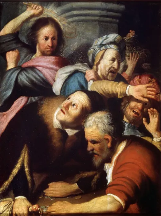 Framed Print : Christ Driving the Money Lenders from the Temple, 1626. Artist: Rembrandt Harmensz van Rijn Framed Print : Christ Driving the Money Lenders from the Temple, 1626. Artist: Rembrandt Harmensz van Rijn