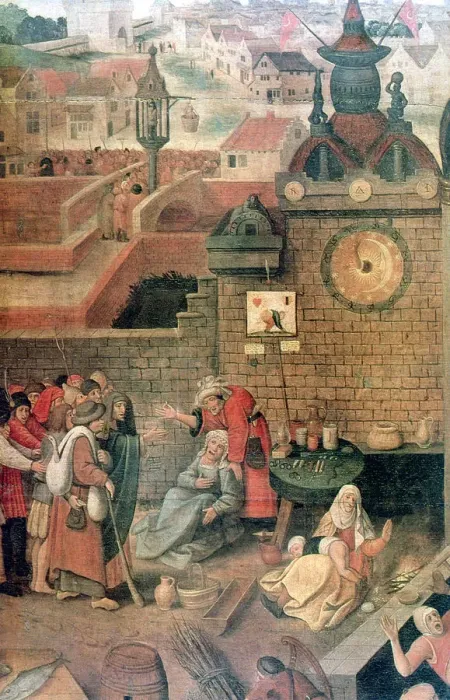 Framed Print : Christ Driving the Traders from the Temple (detail), c1584-1638. Artist: Pieter Brueghel the Younger Framed Print : Christ Driving the Traders from the Temple (detail), c1584-1638. Artist: Pieter Brueghel the Younger