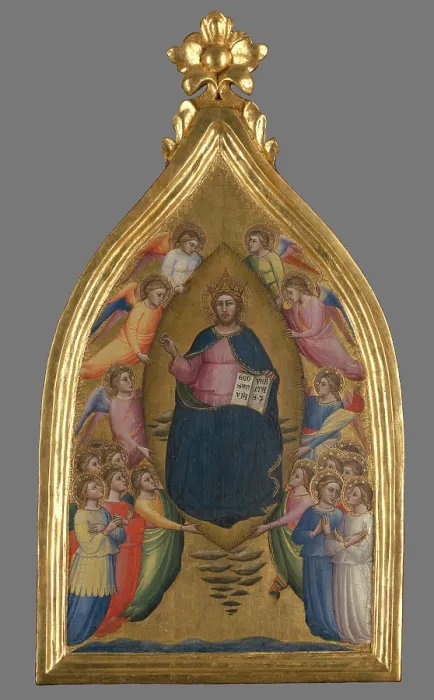 Framed Print : Christ Enthroned Within a Mandorla, between 1360-1370. Creator: Mariotto di Nardo Framed Print : Christ Enthroned Within a Mandorla, between 1360-1370. Creator: Mariotto di Nardo