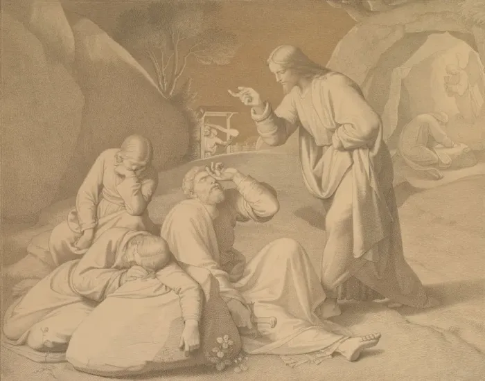 Framed Print : Christ in the Garden of Gethsemane, 1848. Creator: Johann Friedrich Overbeck Framed Print : Christ in the Garden of Gethsemane, 1848. Creator: Johann Friedrich Overbeck