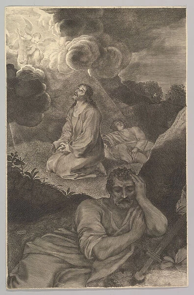 Christ in the Garden of Olives, 17th century. Creator: Claude Mellan