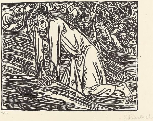 Christ in Gethsemane, 1919. Creator: Ernst Barlach
