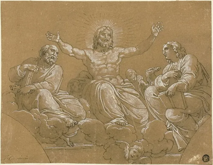 Framed Print : Christ in Glory with Saints, n.d. Creator: Vincenzo Camuccini Framed Print : Christ in Glory with Saints, n.d. Creator: Vincenzo Camuccini