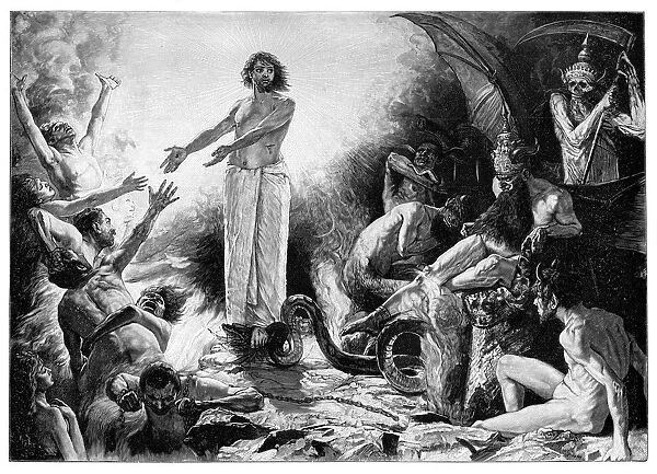 Christ in Hades, 1899. Artist: JF Weber