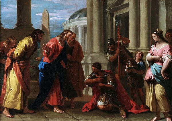 Christ healing the servant of a Centurion, 1729. Creator: Ricci, Sebastiano (1659-1734)