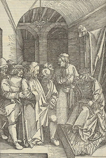 Christ before Herod in a Hall, from Speculum passionis domini nostri Ihesu Christi, 1507
