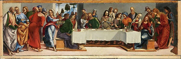 Christ in the house of the Pharisee Simon, c.1489. Creator: Signorelli, Luca (around 1441-1523)