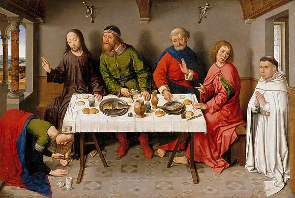 Christ in the House of Simon the Pharisee, c. 1450. Artist: Bouts, Dirk (1410  /  20-1475)