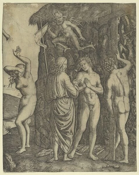 Christ in Limbo with Adam and Eve, ca. 1500-1534. Creator: Marcantonio Raimondi