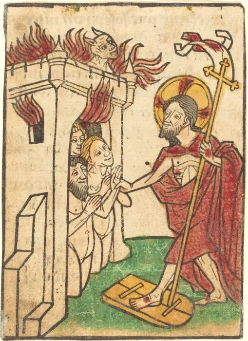 Framed Print : Christ in Limbo. Creator: Ludwig of Ulm Framed Print : Christ in Limbo. Creator: Ludwig of Ulm