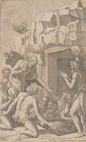 Christ in Limbo, after Raphael, 1541. 1541. Creator: Nicolas Beatrizet