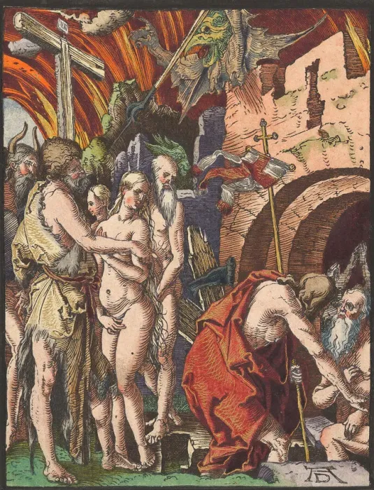 Framed Print : Christ in Limbo, from the Small Woodcut Passion. n. d. Creator: Albrecht Durer Framed Print : Christ in Limbo, from the Small Woodcut Passion. n. d. Creator: Albrecht Durer