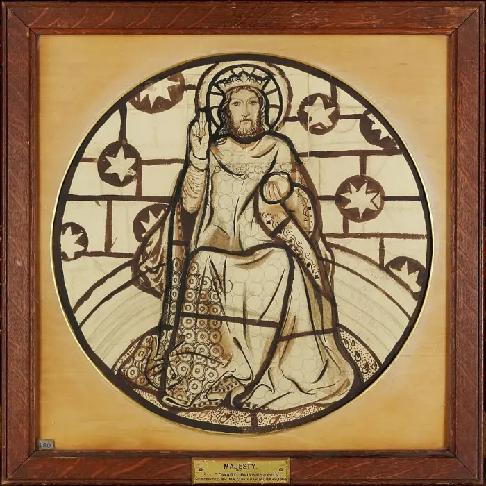 Framed Print : Christ in Majesty, 1861. Creator: Sir Edward Coley Burne-Jones Framed Print : Christ in Majesty, 1861. Creator: Sir Edward Coley Burne-Jones