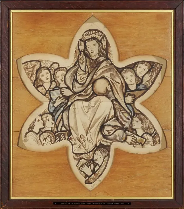 Framed Print : Christ in Majesty, 1862. Creator: Sir Edward Coley Burne-Jones Framed Print : Christ in Majesty, 1862. Creator: Sir Edward Coley Burne-Jones