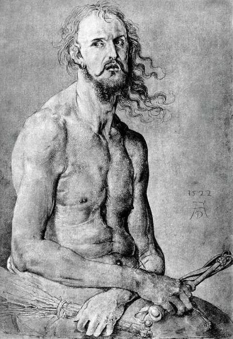 Framed Print : Christ, Man of Sorrow, with Durer?s Features, 1522, (1936). Artist: Albrecht Durer Framed Print : Christ, Man of Sorrow, with Durer?s Features, 1522, (1936). Artist: Albrecht Durer