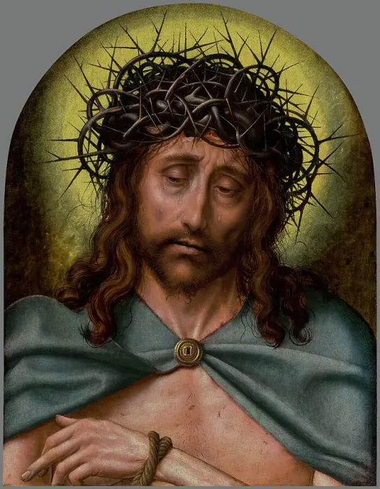 Framed Print : Christ as the Man of Sorrows, about 1520-1525. Creator: Quentin Metsys I Framed Print : Christ as the Man of Sorrows, about 1520-1525. Creator: Quentin Metsys I
