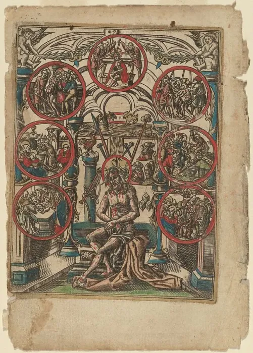 Framed Print : Christ as the Man of Sorrows, 16th century. Creator: Unknown Framed Print : Christ as the Man of Sorrows, 16th century. Creator: Unknown
