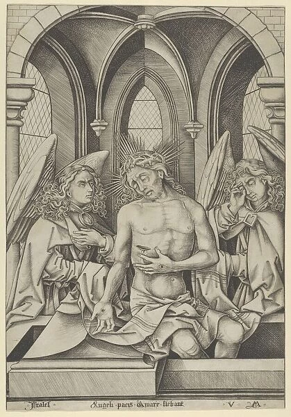 Christ as the Man of Sorrows Between Two Angels, ca. 1500. ca. 1500