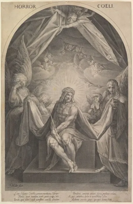 Framed Print : Christ as a Man of Sorrows, ca. 1610. Creator: Jan Muller Framed Print : Christ as a Man of Sorrows, ca. 1610. Creator: Jan Muller