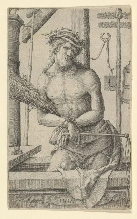 Framed Print : Christ as the Man of Sorrows with the Instruments of the Passion. 1517 Framed Print : Christ as the Man of Sorrows with the Instruments of the Passion. 1517