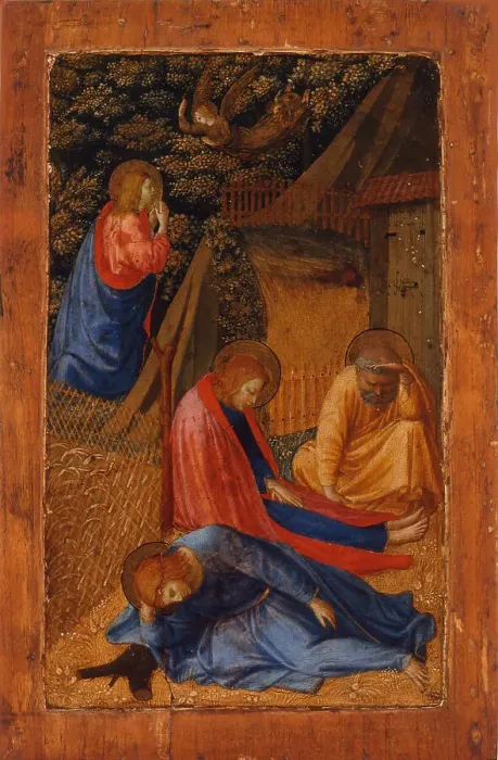 Framed Print : Christ on the Mount of Olives, 1428-1429. Creator: Angelico, Fra Giovanni, da Fiesole (around 1400-1455) Framed Print : Christ on the Mount of Olives, 1428-1429. Creator: Angelico, Fra Giovanni, da Fiesole (around 1400-1455)