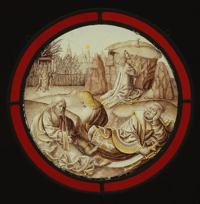 Framed Print : Christ on the Mount of Olives, about 1480-1500. Creator: Unknown Framed Print : Christ on the Mount of Olives, about 1480-1500. Creator: Unknown