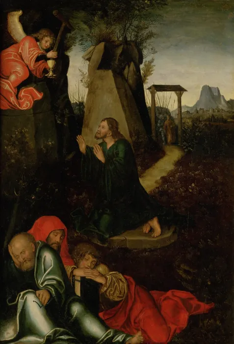 Framed Print : Christ on the Mount of Olives, 1530-1560. Creator: Unknown Framed Print : Christ on the Mount of Olives, 1530-1560. Creator: Unknown