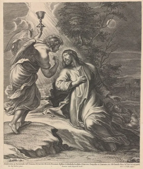 Framed Print : Christ on the Mount of Olives. Creator: Pieter de Bailliu