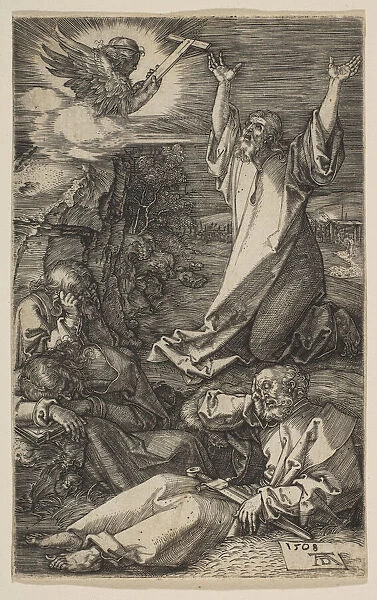 Christ on the Mount of Olives, from The Passion, 1508. Creator: Albrecht Durer