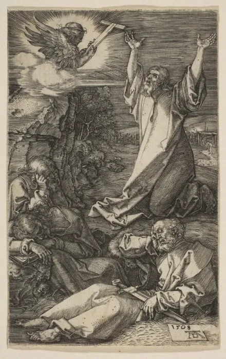 Framed Print : Christ on the Mount of Olives, from The Passion, 1508. Creator: Albrecht Durer Framed Print : Christ on the Mount of Olives, from The Passion, 1508. Creator: Albrecht Durer