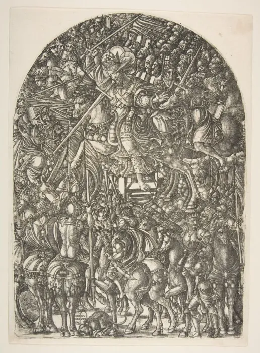 Framed Print : Christ mounted on a white Horse, from the Apocalypse. n. d. Creator: Jean Duvet Framed Print : Christ mounted on a white Horse, from the Apocalypse. n. d. Creator: Jean Duvet