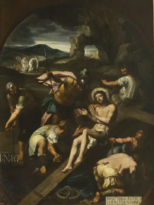 Framed Print : Christ Nailed to the Cross, 1582 Framed Print : Christ Nailed to the Cross, 1582