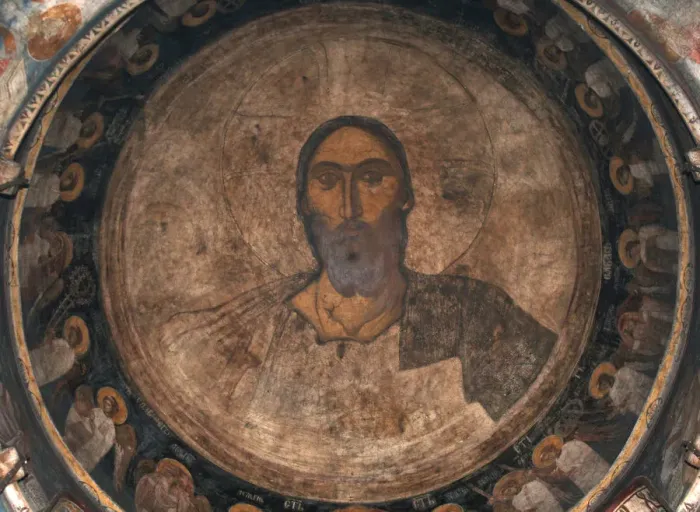 Framed Print : Christ Pantocrator, ca 1350. Artist: Anonymous Framed Print : Christ Pantocrator, ca 1350. Artist: Anonymous