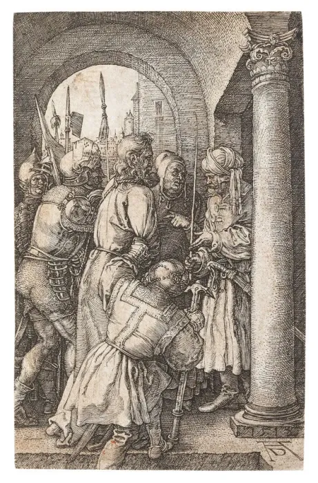 Framed Print : Christ Before Pilate, 1512. Creator: Dürer, Albrecht (1471-1528) Framed Print : Christ Before Pilate, 1512. Creator: Dürer, Albrecht (1471-1528)