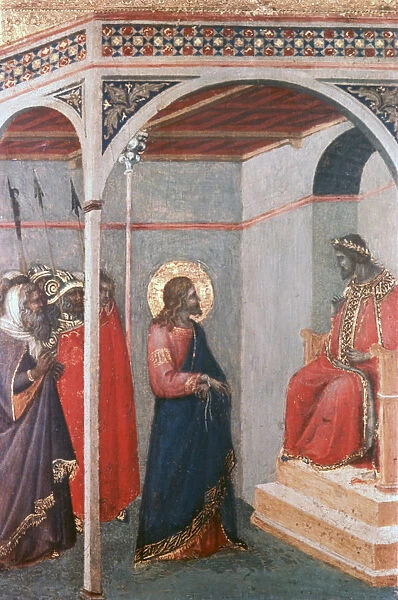 Christ before Pilate, c1306-1348. Artist: Pietro Lorenzetti