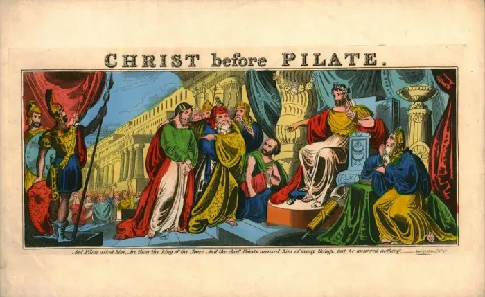 Framed Print : Christ before Pilate. Creator: Unknown Framed Print : Christ before Pilate. Creator: Unknown
