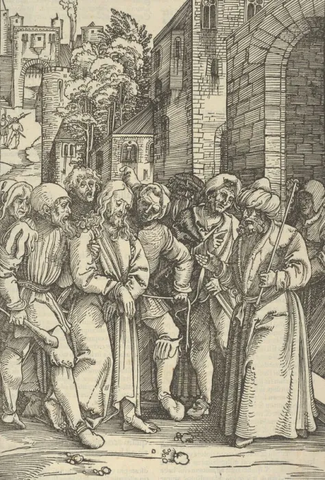 Framed Print : Christ before Pilate in front of his Palace, from Speculum passionis domini nostri Ihesu Framed Print : Christ before Pilate in front of his Palace, from Speculum passionis domini nostri Ihesu