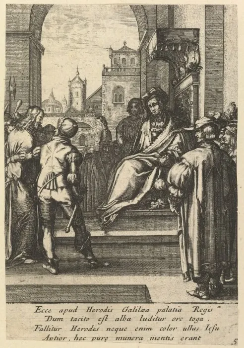 Framed Print : Christ Before Pilate, from The Passion of Christ, mid 17th century Framed Print : Christ Before Pilate, from The Passion of Christ, mid 17th century