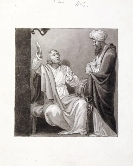 Framed Print : Christ Preaching, c1810-c1844. Artist: Henry Corbould Framed Print : Christ Preaching, c1810-c1844. Artist: Henry Corbould