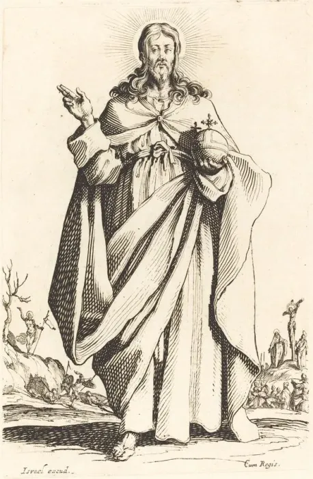 Framed Print : Christ, published 1631. Creator: Jacques Callot Framed Print : Christ, published 1631. Creator: Jacques Callot