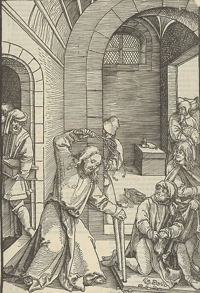Christ Purifying the Temple, from Speculum passionis domini nostri Ihesu Christi, 1507