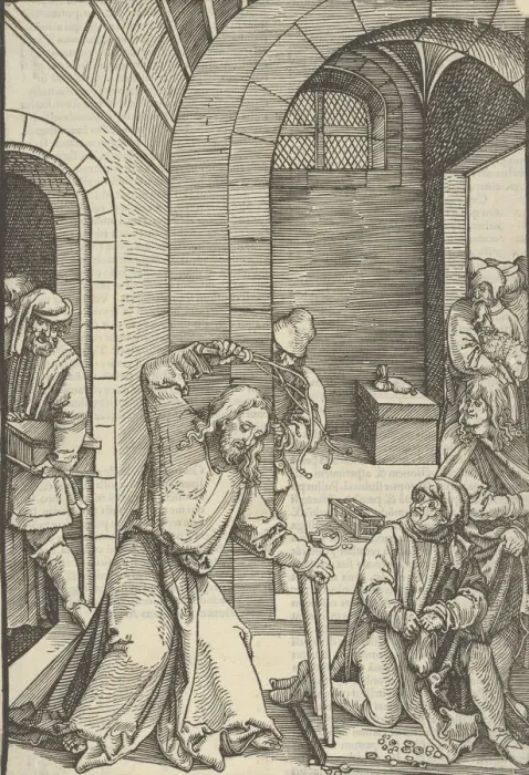 Framed Print : Christ Purifying the Temple, from Speculum passionis domini nostri Ihesu Christi, 1507 Framed Print : Christ Purifying the Temple, from Speculum passionis domini nostri Ihesu Christi, 1507