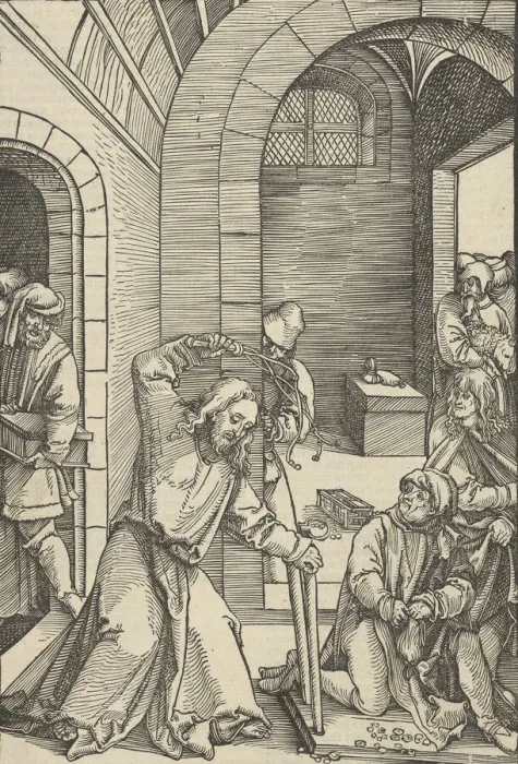 Framed Print : Christ Purifying the Temple, from Speculum passionis domini nostri Ihesu Christi, 1507 Framed Print : Christ Purifying the Temple, from Speculum passionis domini nostri Ihesu Christi, 1507